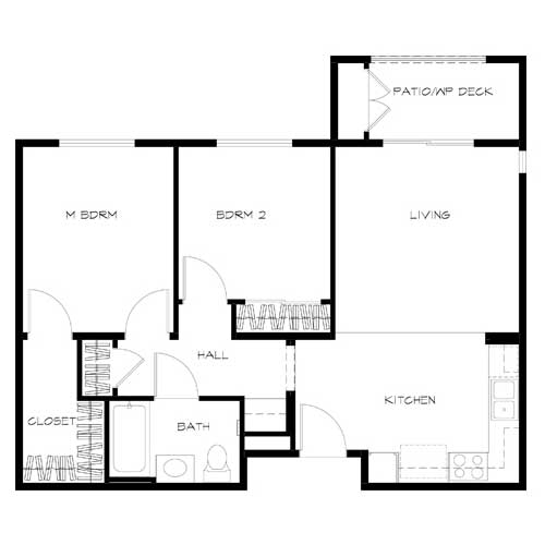 Floor Plans The Jasmine Senior Apartments in Fountain Valley, CA